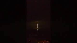 Thunderstorm on a winter night shorts lightning rain [upl. by Lav135]