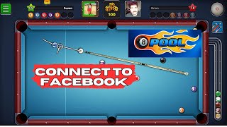 How to Connect 8 Ball Pool with Facebook 2024 [upl. by Atalaya]