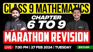 Class 9 Maths  Chapter 69 Marathon Revision  Xylem Class 9 [upl. by Rosa]