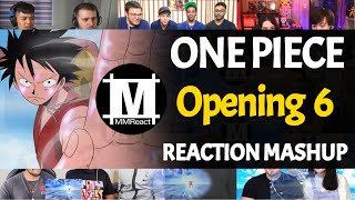 ONE PIECE Opening 6  Reaction Mashup [upl. by Aohsoj]