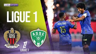 VIDEO  Ligue 1 Highlights Nice vs St Etienne [upl. by Ahcire310]