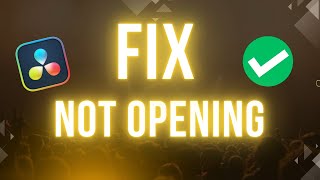 How To Fix DaVinci Resolve Not Opening Windows ✅ [upl. by Hameean]