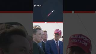 Trump and Musk watch SpaceXs Starship lift off from Texas [upl. by Bellda586]