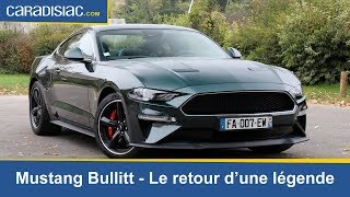 Essai  Mustang Bullitt  le retour dune légende [upl. by Lustick715]