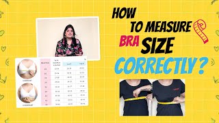 How to measure bra size correctly at home  Easy Beginners Guide [upl. by Eul]