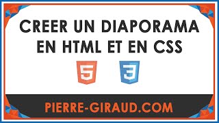 Création dun diaporama en HTML et en CSS [upl. by Eimrej]