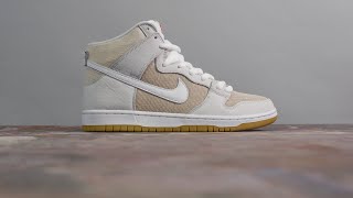 Nike SB Orange Label Unbleached Dunk High Pro  Unboxing amp On Foot RAFFLE [upl. by Niwroc]