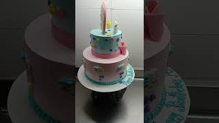 H b Cake 4kg Crim fondan new design [upl. by Anailli]