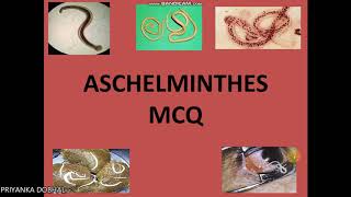 NEMATHELMINTHES MCQ [upl. by Wini]