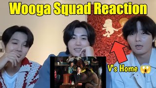 Wooga Squad Reaction On BTS Vs FRIENDS MUSIC VIDEO at Taehyungs Home 😱 [upl. by Siugram]