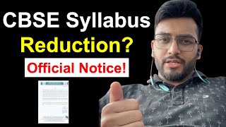 CBSE Syllabus Reduction  Official Notice  AD Classes [upl. by Yesak440]