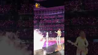 Amaia Montero ha sido invitada en el concierto de Karol G en el Santiago Bernabeu cierre gira [upl. by Annovahs]