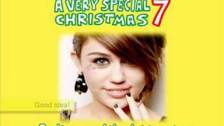 Miley CyrusRockin´ around the christmas tree FULL SONG HQ  Lyrics [upl. by Rothenberg370]