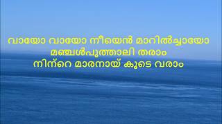 Malayalam Karaoke chain songs Thechipoove Raamayana katte [upl. by Niknar307]