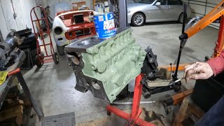 MG Midget Restoration part 12 Engine Prep [upl. by Anillek944]