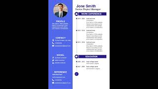 Professional resume powerpoint presentation template  Kridha Graphics [upl. by Ereynihc124]