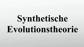 Synthetische Evolutionstheorie [upl. by Loraine910]