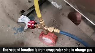 How to charge R404A Gas to a 5T tube ice machine [upl. by Vogel]