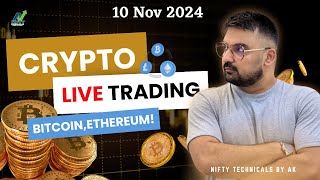 Crypto Live Trading  Crypto FnO  Bitcoin Trading  trading bitcoin NiftyTechnicalsbyAK [upl. by Adeline]