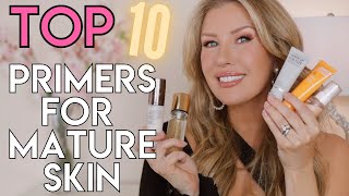 The 10 BEST FACE PRIMERS For Mature Skin  ALL SKIN TYPES [upl. by Anyzratak]