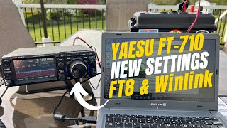 New Yaesu 710 Settings for FT8 and Winlink [upl. by Jonis]