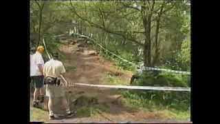 NAMBS June 1999 Dh Mountain Bike race Guise cliff Pateley Bridge Part 1 [upl. by Anerbas]