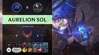 Aurelion Sol Jungle vs Skarner  KR Grandmaster Patch 149 [upl. by Neenej]