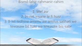 Meso Suren Asr  Në Transliterim Shqip dhe Përkthim Shqip  Në HD [upl. by Bowden]