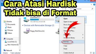 Cara Mengatasi Hardisk Laptop tidak bisa di Format [upl. by Nawuj]