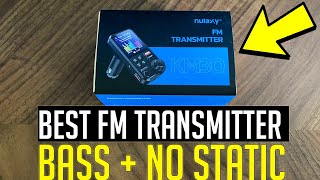 Nulaxy KM30 FM Bluetooth Transmitter Review  Best Bass Bluetooth Transmitter for Any Car [upl. by Fleck947]