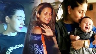 Karisma Kapoor amp Amrita Arora VISITS Kareenas House For Taimur [upl. by Hun31]