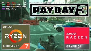 PAYDAY 3  AMD Ryzen 7 4700U  Radeon Vega 7 Integrated Graphics  Test Gameplay [upl. by Kaitlin797]