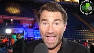 EDDIE HEARN REACTS TO LEIGH WOOD KO VS MICHAEL CONLAN AND REFLECTS ON UNDERCARD [upl. by Edla]