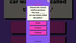 English Grammar Quiz Relative Pronouns 1 [upl. by Vida]