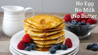 Vegan Vanilla Pancakes  No Egg No Milk No Butter Pancakes [upl. by Lucinda936]