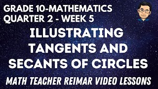 ILLUSTRATING TANGENTS AND SECANTS OF CIRCLES  MATHEMATICS 10  MELCS Q2  WEEK 5  TEACHER REIMAR [upl. by Llorre104]