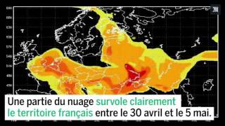 La progression du nuage de Tchernobyl en une minute [upl. by Stoller]