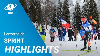 World Cup 2324 Lenzerheide Men Sprint Highlights [upl. by Ilac]