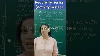 Reactivity series activity series class10th metalsamp nonmetals reactivityseries importantques [upl. by Lashonde480]