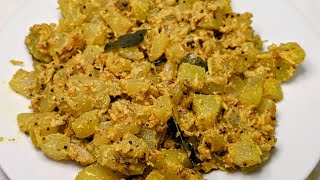 Sorakkai Poriyal l Bottle Gourd stirfry l Suraikai Poriyal recipe in Tamil l சுரைக்காய் பொரியல் [upl. by Dlanger441]