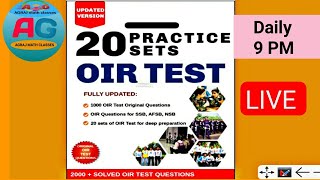 OIR TEST SET 1  A  Officer Intelligence Rating Test oir practice test oir practice set [upl. by Aivizt]