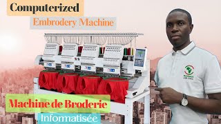 Machine de Broderie Informatisée Embroidery Machine Computerized [upl. by Ula358]