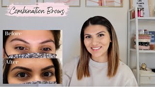 NATURAL COMBINATION BROWS  My experience w healing process amp more [upl. by Tat]