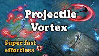 Necromancer Projectile Vortex PvE build  Diablo Immortal [upl. by Rocky]