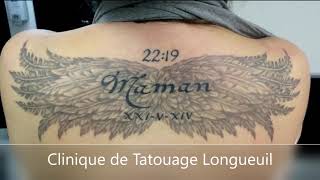 tatouage dans le dos  back tattoo [upl. by Atinal]