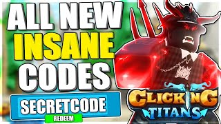 ALL NEW OP CODES 👿UNDERWORLD👿 Roblox Clicking Titans [upl. by Massarelli]