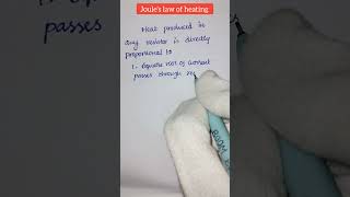 joules law of heating Class10 electricity physics class10 [upl. by Havot]