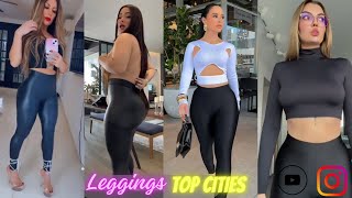 Top Cities to Rock Leather Look Leggings Styles 2024  Top 50 How To Style Curvy Leather Fashion [upl. by Keynes]