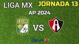 LEON VS ATLAS J0RNADA 13 HORARIO FECHA Y CANAL [upl. by Flavio]