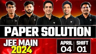 JEE Main 2024 Paper Solution  4th April Shift 1 [upl. by Selma165]